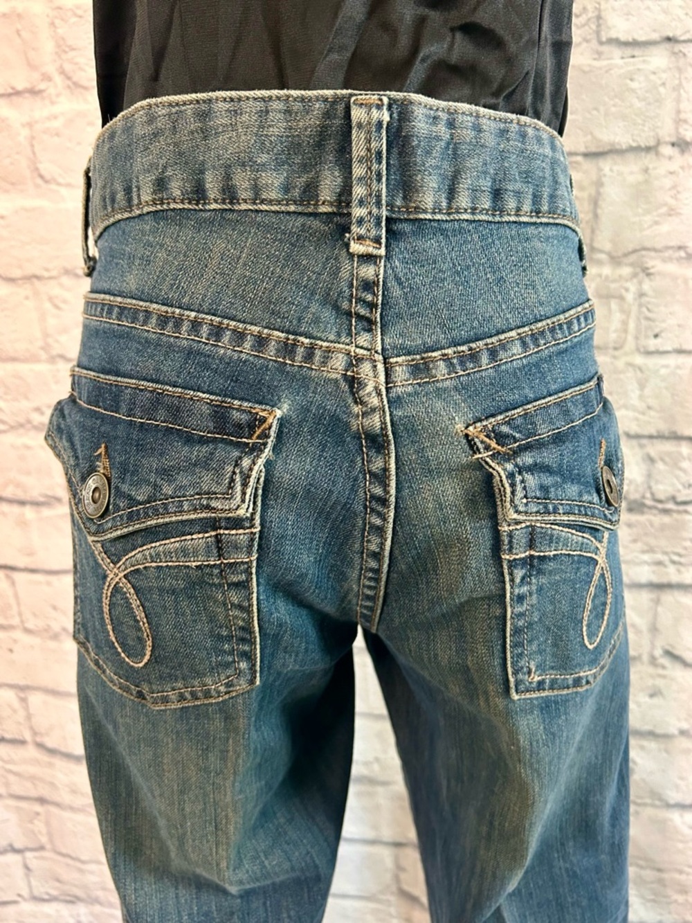 Calvin Klein Jeans Denim Mid Rise Straight Classic Detailed Pockets Classic - Picture 7 of 14